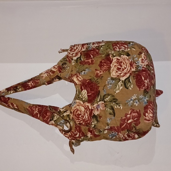 Corduroy Floral Shoulder Bag - Picture 4 of 14